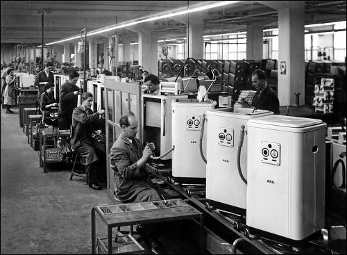 Rund 90 Jahre wurden auf dem Gelände der AEG in Nürnberg-Muggenhof Haushaltgeräte produziert. Foto: Deutsches Technikmuseum Berlin