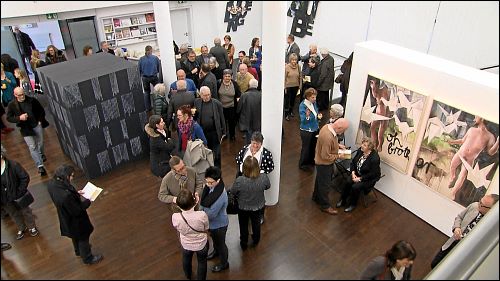 Vernissage der Ausstellung »Das Wort wird Bild« in der kunst galerie fürth