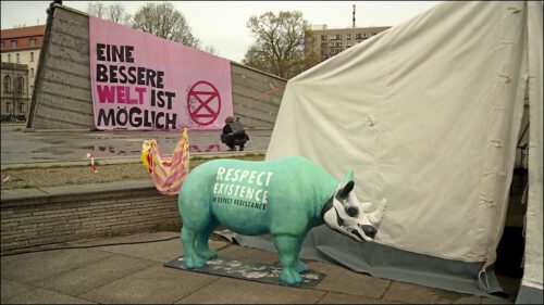 Ausgangspunkt der 5-tägigen Proteste war ein Klimacamp im Invalidenpark