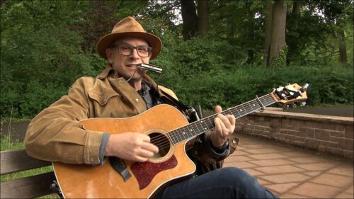 Stammgast im Fürther Stadtpark: Der Musiker George Kobrick kam nach Deutschland, als die Mauer fiel